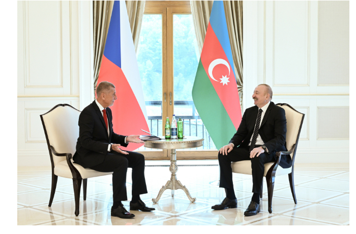 sostoyalas-vstrecha-prezidenta-ilkhama-alieva-s-premer-ministrom-chekhii-v-formate-odin-na-odin-foto