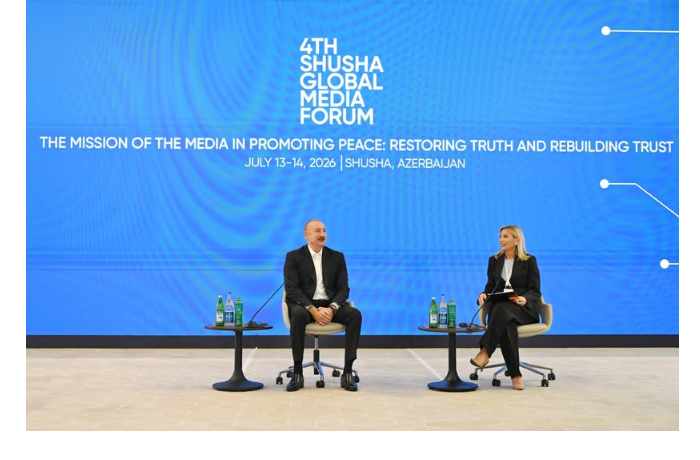 prokhodit-vstrecha-prezidenta-ilkhama-alieva-s-uchastnikami-iv-shushinskogo-globalnogo-mediaforuma-pryamaya-translyatsiya